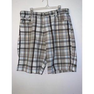 Billabong Plaid Men's Size XL Flat Front Shorts